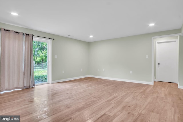 318 Mayfield Ct, Westminster, MD 21158 - empty room with light wood-style flooring, baseboards, and recessed lighting