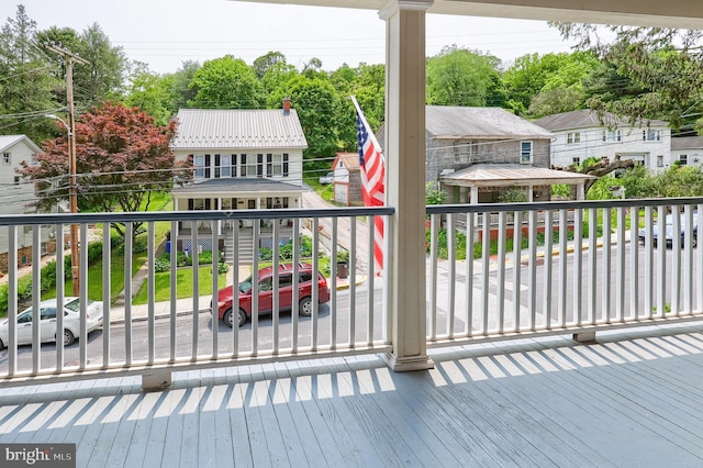 143 Hanover St, Glen Rock, PA 17327 - wooden deck with view of wooded area