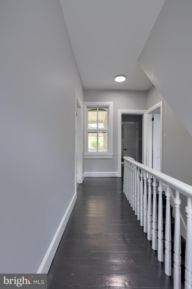 143 Hanover St, Glen Rock, PA 17327 - hall with baseboards and dark wood-style floors