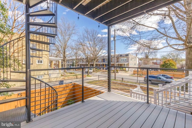 5403 5th St NW Unit 1, Washington, DC 20011 - view of wooden deck