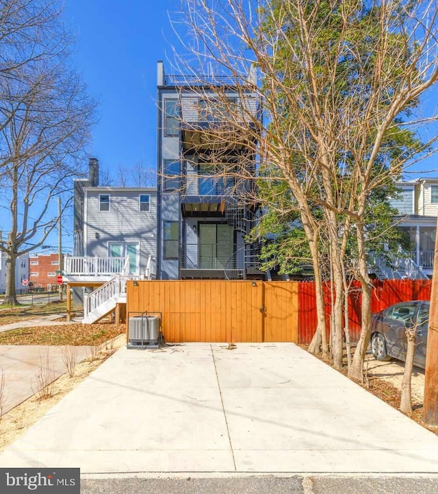 5403 5th St NW Unit 1, Washington, DC 20011 - view of building exterior featuring central air condition unit and stairway