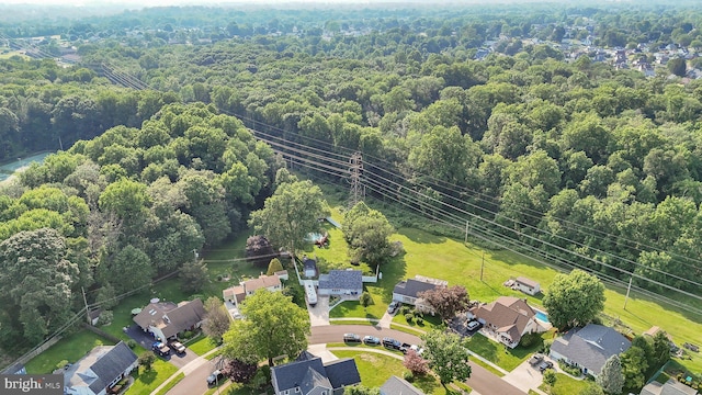 35 Long Loop Rd, Levittown, PA 19056 - aerial view of residential area featuring a heavily wooded area