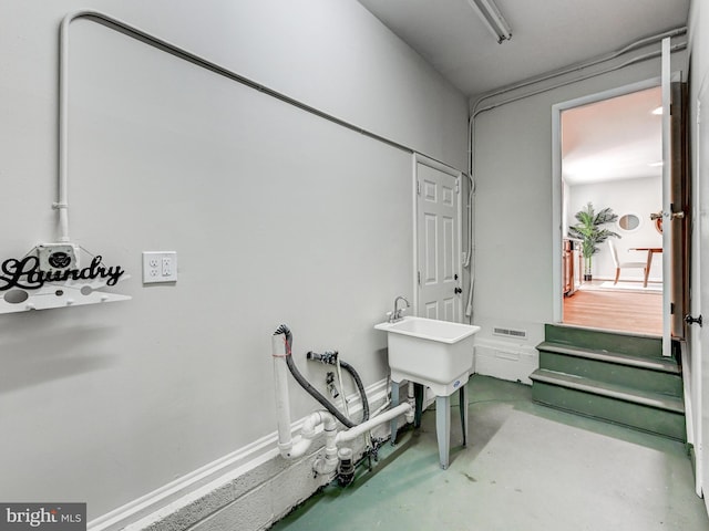 2411 Ruth Ave, Sparrows Point, MD 21219 - misc room with concrete flooring
