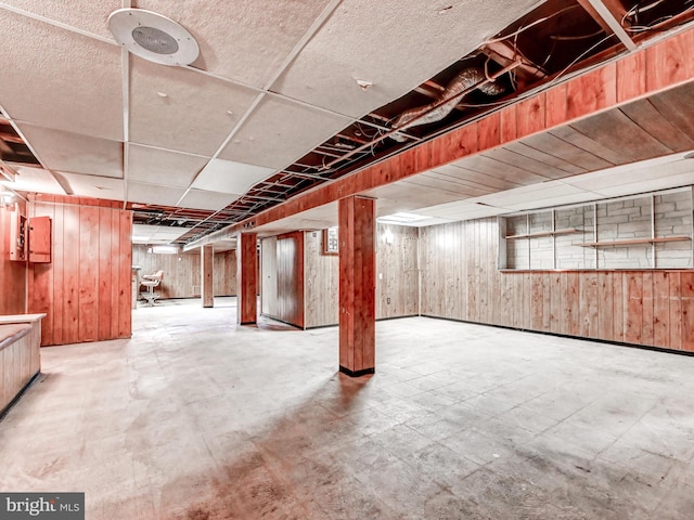 2411 Ruth Ave, Sparrows Point, MD 21219 - finished basement with wood walls