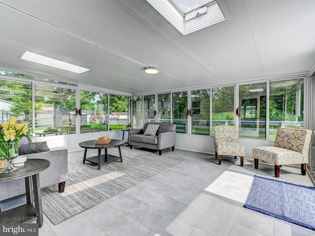 2411 Ruth Ave, Sparrows Point, MD 21219 - sunroom with a skylight, healthy amount of natural light, and an outdoor living space