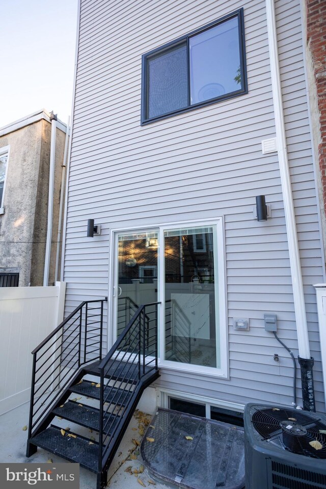 2127 Sigel St, Philadelphia, PA 19145 - back of house with central AC unit