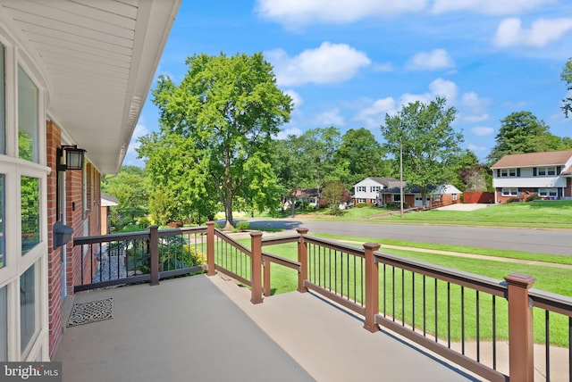 5634 Inverchapel Rd, Springfield, VA 22151 - covered porch featuring a residential view