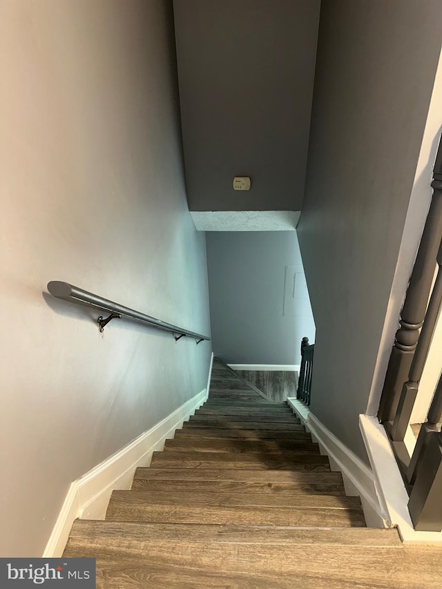 11429 Honeysuckle Ct Unit 3-3, Upper Marlboro, MD 20774 - stairs with wood finished floors and baseboards