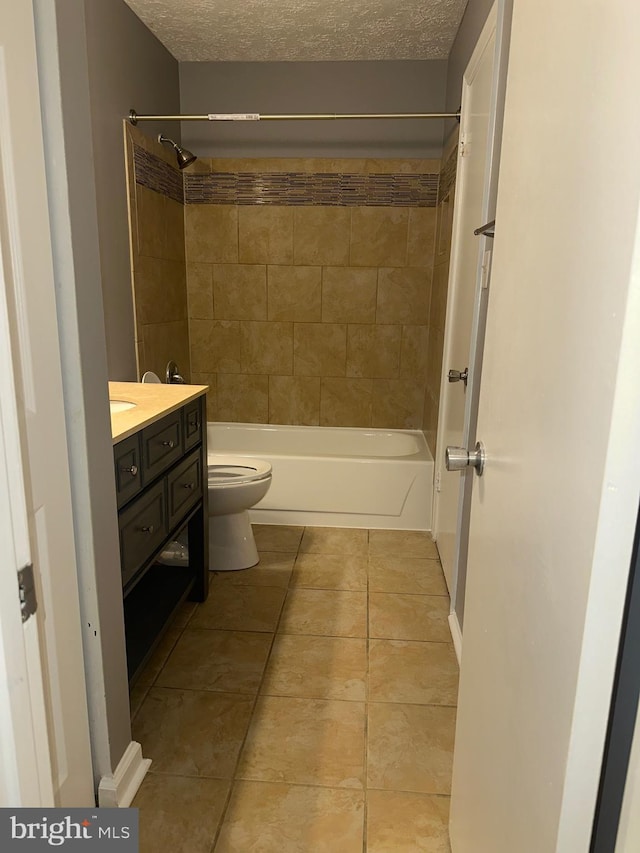 11429 Honeysuckle Ct Unit 3-3, Upper Marlboro, MD 20774 - bathroom with tile patterned flooring, toilet, vanity, and shower / tub combination