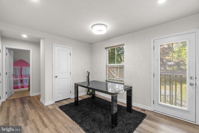 213 Pickett St, Taneytown, MD 21787 - office area featuring light wood-type flooring and baseboards