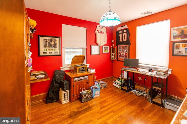 312 E 7th Ave, Trappe, PA 19426 - office area featuring wood finished floors and baseboards