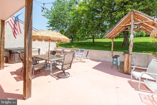 312 E 7th Ave, Trappe, PA 19426 - view of patio featuring outdoor dining space
