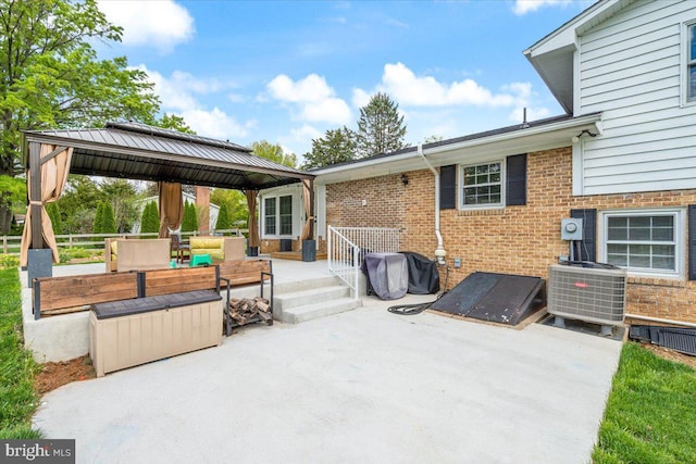 7902 Juniper Dr, Frederick, MD 21702 - view of patio with a gazebo, a deck, an outdoor hangout area, and a grill