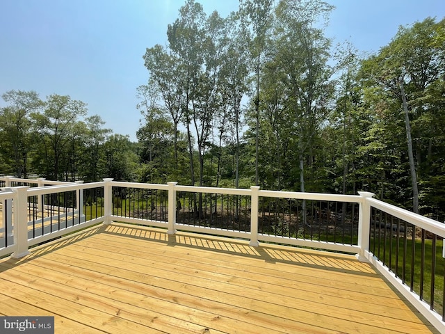 13206 Nixon Ln, Woodbridge, VA 22193 - deck with view of scattered trees