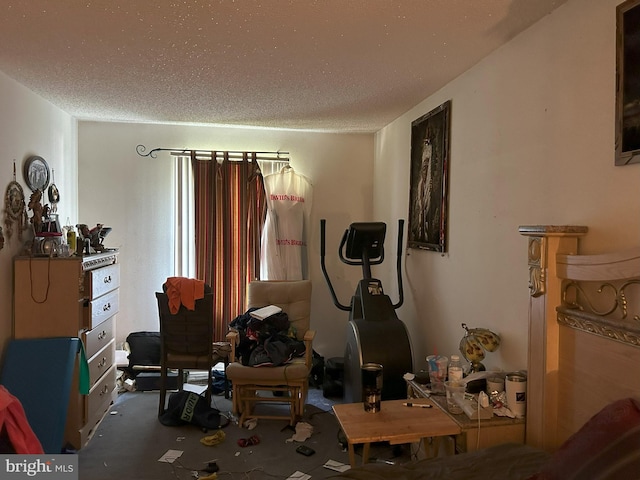 130 W Monroe, Magnolia, NJ 08049 - exercise room featuring a textured ceiling