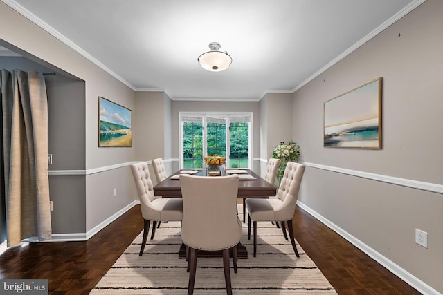 8 Railroad Pl, Pennington, NJ 08534 - dining room featuring crown molding and wood finished floors