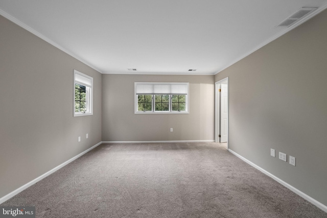 8 Railroad Pl, Pennington, NJ 08534 - carpeted spare room with crown molding