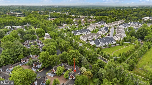 8 Railroad Pl, Pennington, NJ 08534 - aerial view of property and surrounding area featuring nearby suburban area