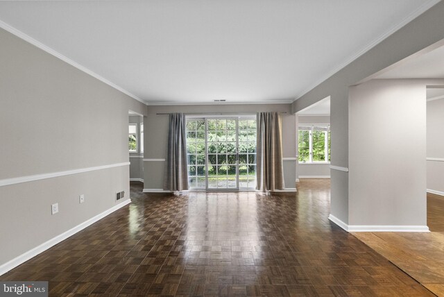 8 Railroad Pl, Pennington, NJ 08534 - empty room with baseboards and crown molding