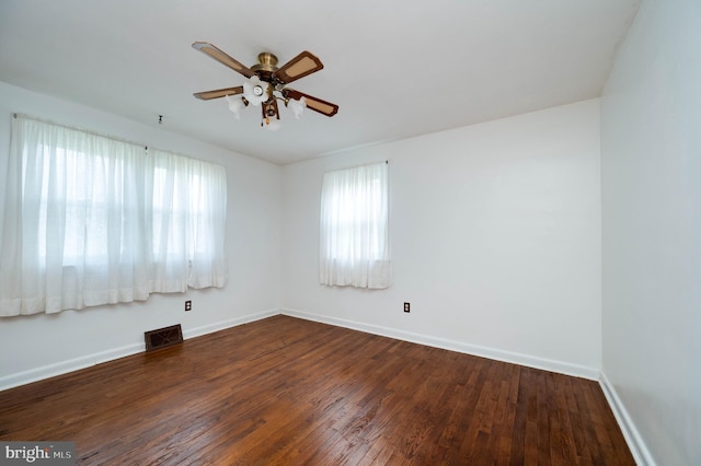 328 W Summit St, Mohnton, PA 19540 - unfurnished room with baseboards, wood finished floors, and a ceiling fan