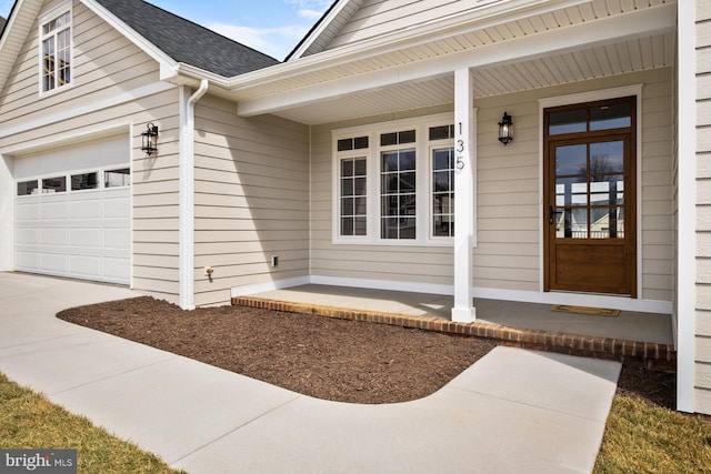 135 Radnor Ct, Rockingham, VA 22801 - entrance to property with a shingled roof, a porch, and driveway