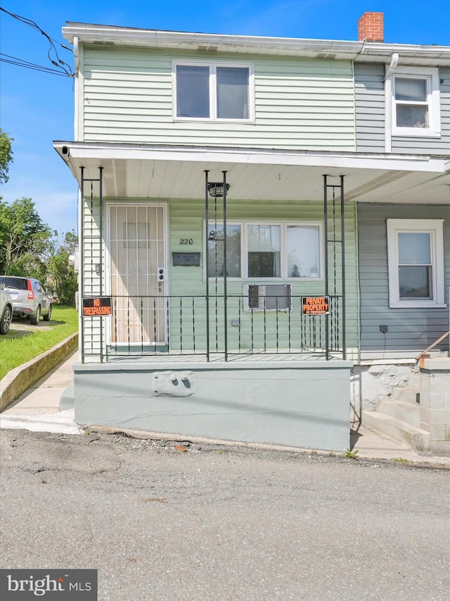 220 Fisher Ave, Coaldale, PA 18218 - multi unit property with covered porch and a chimney