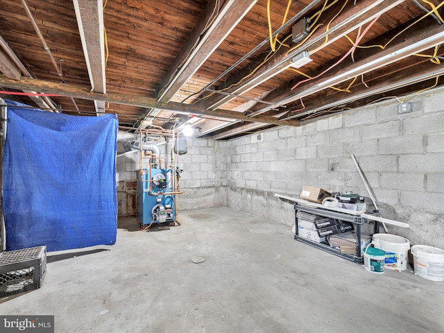220 Fisher Ave, Coaldale, PA 18218 - unfinished basement featuring a heating unit