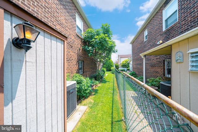 7911 Farnsworth St, Philadelphia, PA 19152 - view of yard featuring central AC