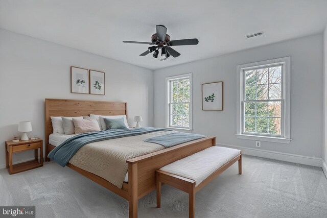 1637 Cold Bottom Rd, Sparks Glencoe, MD 21152 - bedroom featuring baseboards, light colored carpet, and a ceiling fan