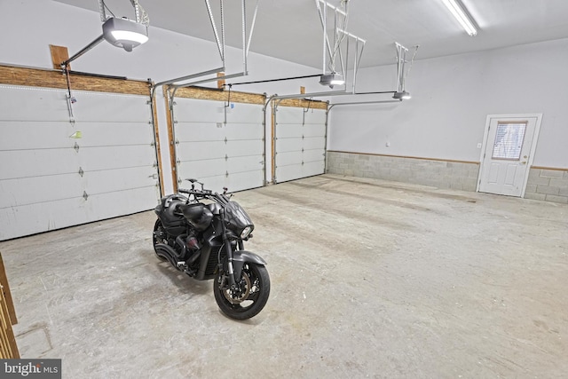 1637 Cold Bottom Rd, Sparks Glencoe, MD 21152 - garage with a garage door opener and a wainscoted wall