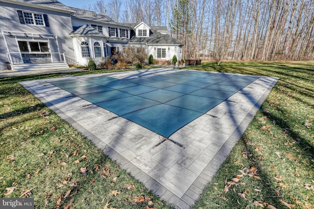 1637 Cold Bottom Rd, Sparks Glencoe, MD 21152 - view of pool with a covered pool and a lawn
