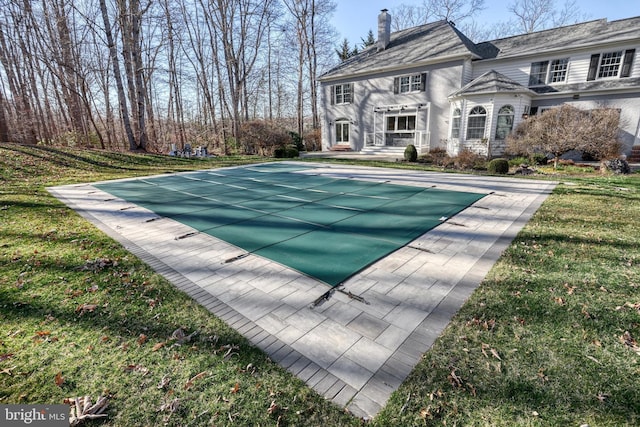 1637 Cold Bottom Rd, Sparks Glencoe, MD 21152 - view of pool featuring a covered pool, a patio area, and a yard