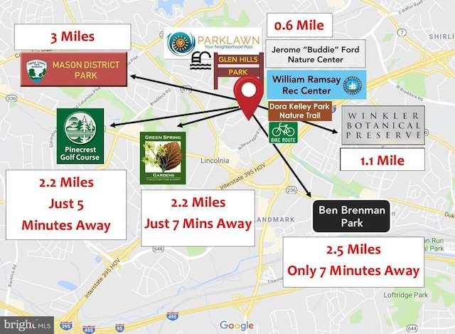 1519 N Chambliss St, Alexandria, VA 22312 - map of property / related area