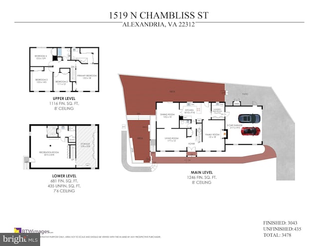 1519 N Chambliss St, Alexandria, VA 22312 - view of room layout