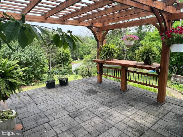 16208 Spade Rd, Hagerstown, MD 21740 - view of patio with a pergola