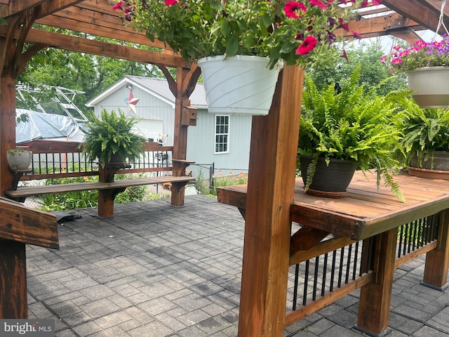 16208 Spade Rd, Hagerstown, MD 21740 - view of patio / terrace with a pergola and a deck