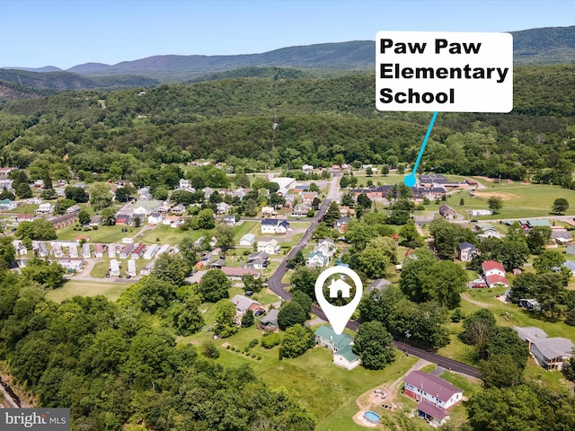 310 Bethel Rd, Paw Paw, WV 25434 - drone / aerial view of a mountainous background and a heavily wooded area