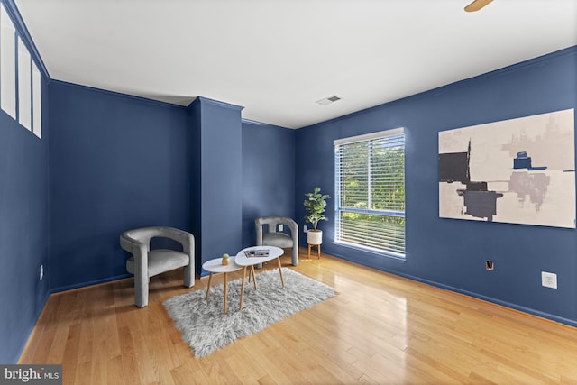 11866 S Lakes Ct, Reston, VA 20191 - living area featuring wood finished floors and baseboards