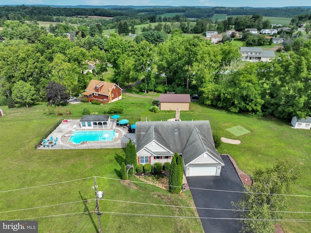1353 Stag Dr, Auburn, PA 17922 - bird's eye view of a pool area