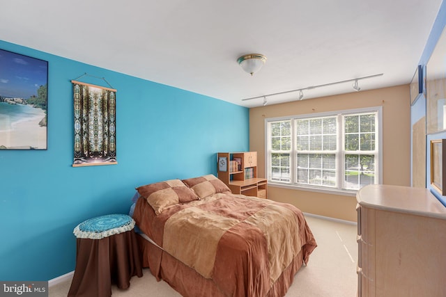 197 Victoria Ct, Doylestown, PA 18901 - bedroom with light colored carpet and rail lighting