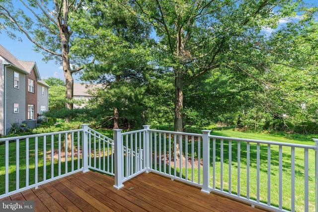 197 Victoria Ct, Doylestown, PA 18901 - wooden terrace featuring a yard