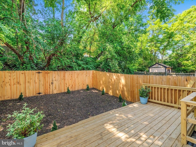 5019 Just St NE, Washington, DC 20019 - wooden deck with a fenced backyard