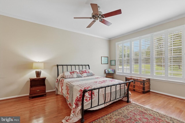 151 Lattice Ln, Collegeville, PA 19426 - bedroom with crown molding, wood finished floors, and a ceiling fan