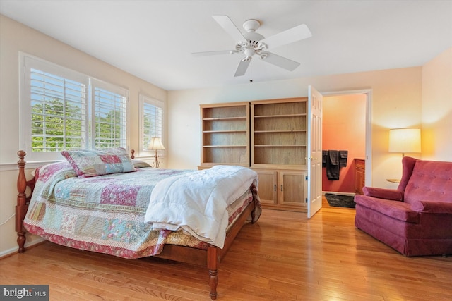 151 Lattice Ln, Collegeville, PA 19426 - bedroom with light wood-style floors, a spacious closet, and ceiling fan