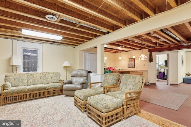 151 Lattice Ln, Collegeville, PA 19426 - living room featuring a bar