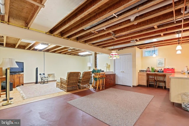 151 Lattice Ln, Collegeville, PA 19426 - basement featuring an office area
