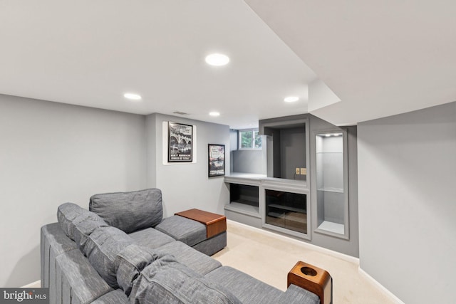 2907 Summerfield Rd, Falls Church, VA 22042 - living room with carpet and recessed lighting