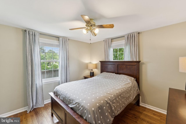 2907 Summerfield Rd, Falls Church, VA 22042 - bedroom featuring light wood finished floors and ceiling fan