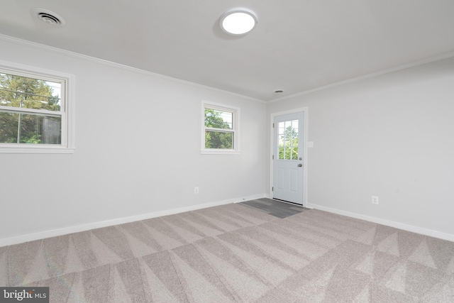 3220 Dupuy Rd, Colonial Heights, VA 23834 - carpeted spare room with ornamental molding and baseboards