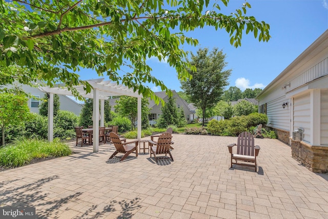 9726 Knowledge Dr, Laurel, MD 20723 - view of patio / terrace featuring a pergola and outdoor dining area